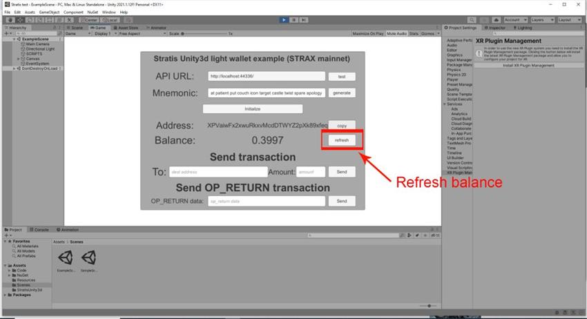 How to create a Stratis Blockchain using C# scripts in Unity3D